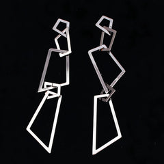 Hollow Rectangle Earrings